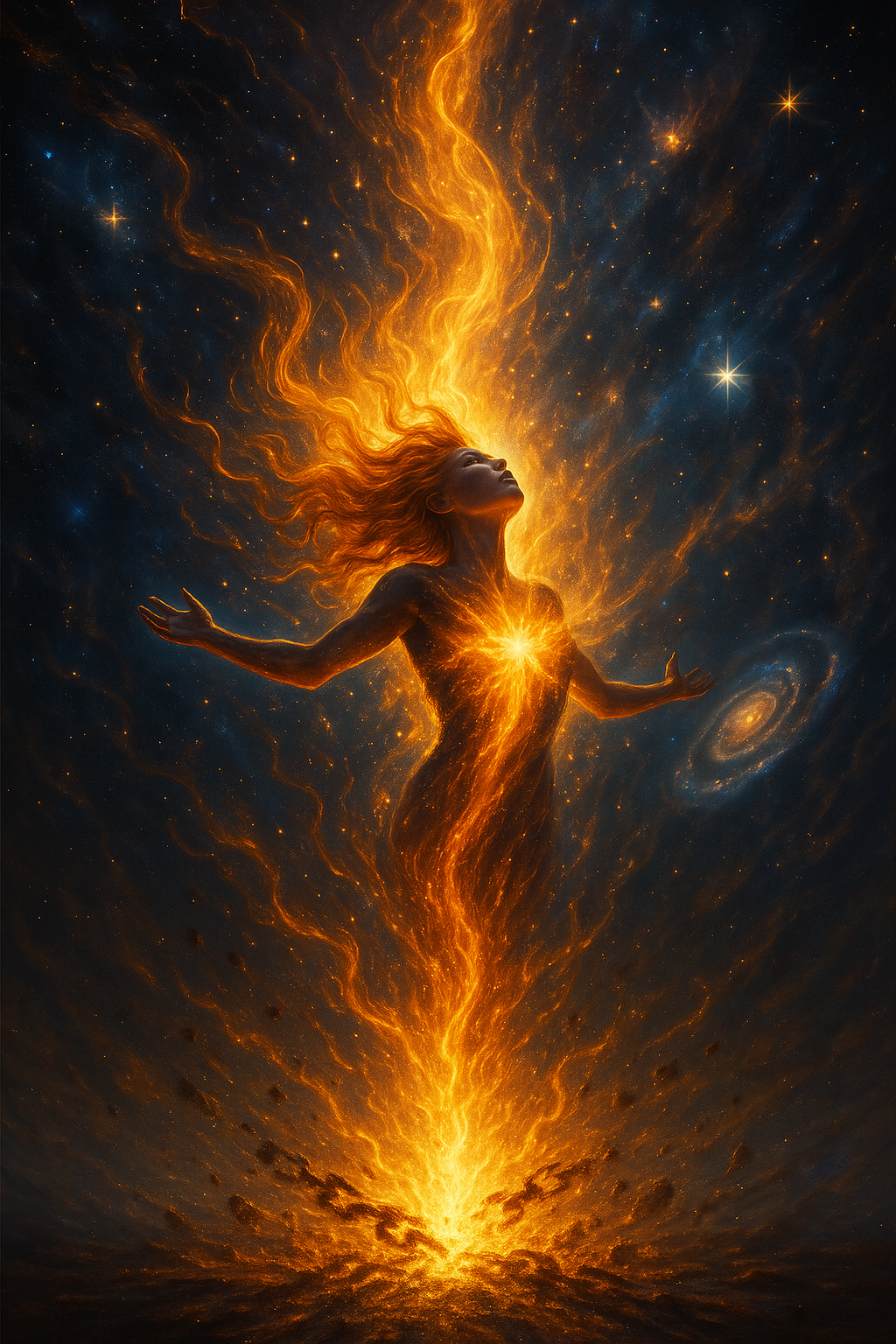 A soul breaking free through inner gnosis