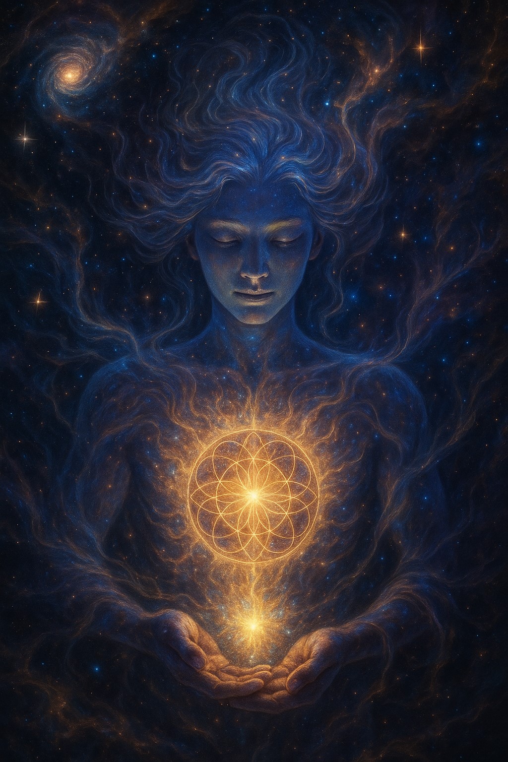 Illustration of the divine spark within