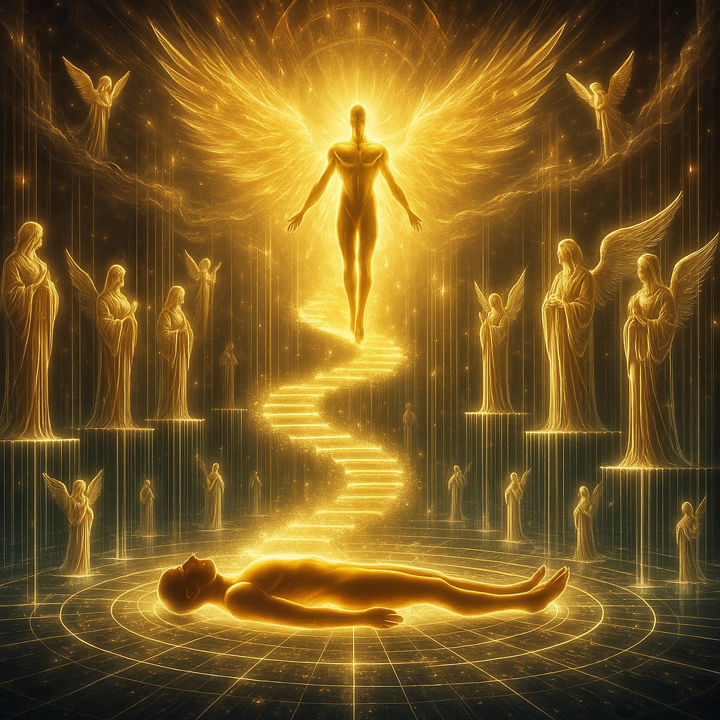 The soul rising toward the heavens past the Archons