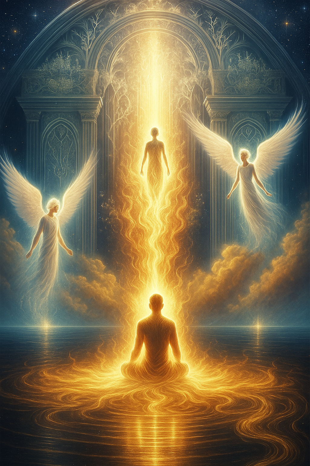 Illustration of the soul’s descent