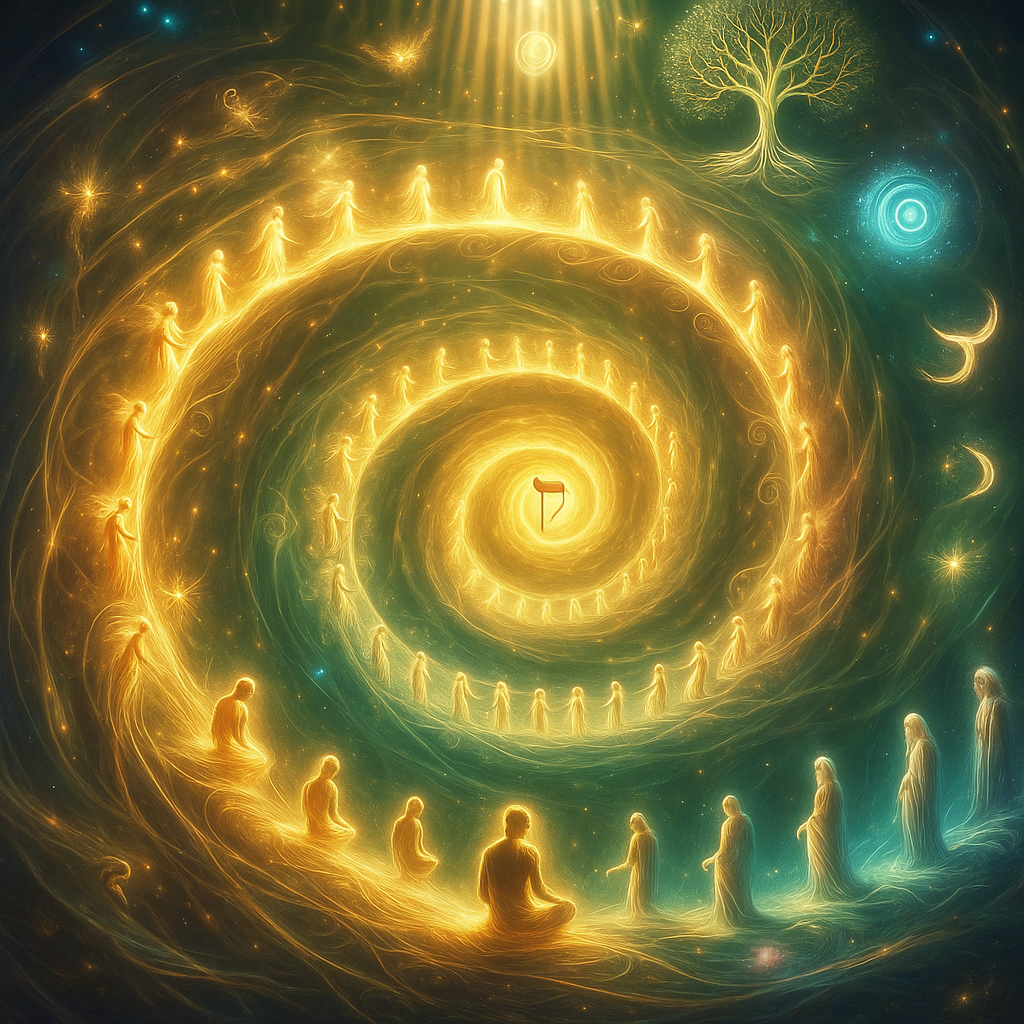 Illustration of the soul’s descent
