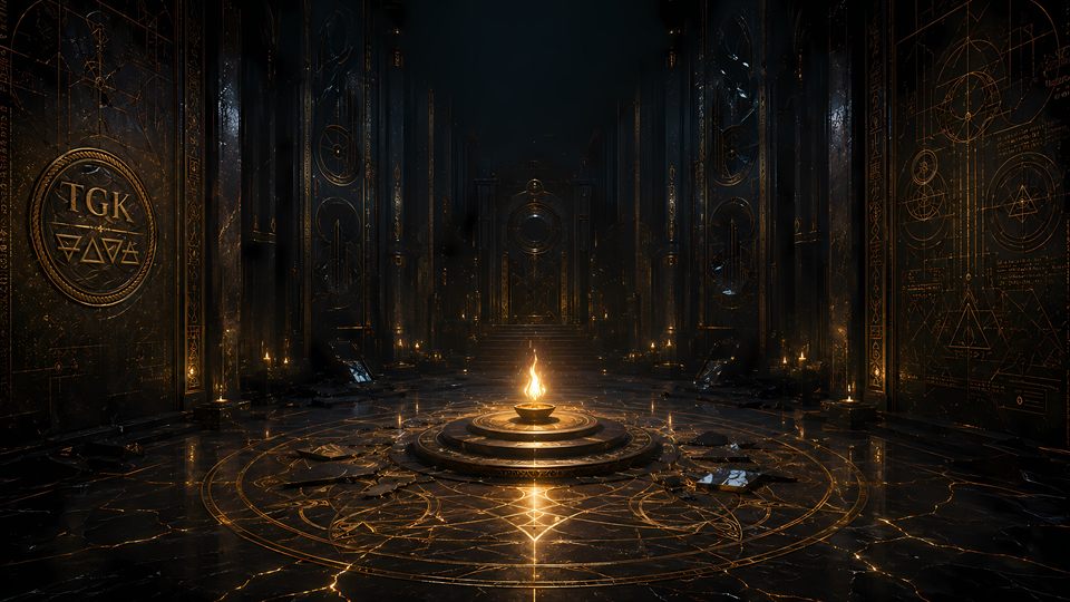 The Final Idol Episode VI artwork: the flame in the dark, divine spark, and resistance beyond simulation.