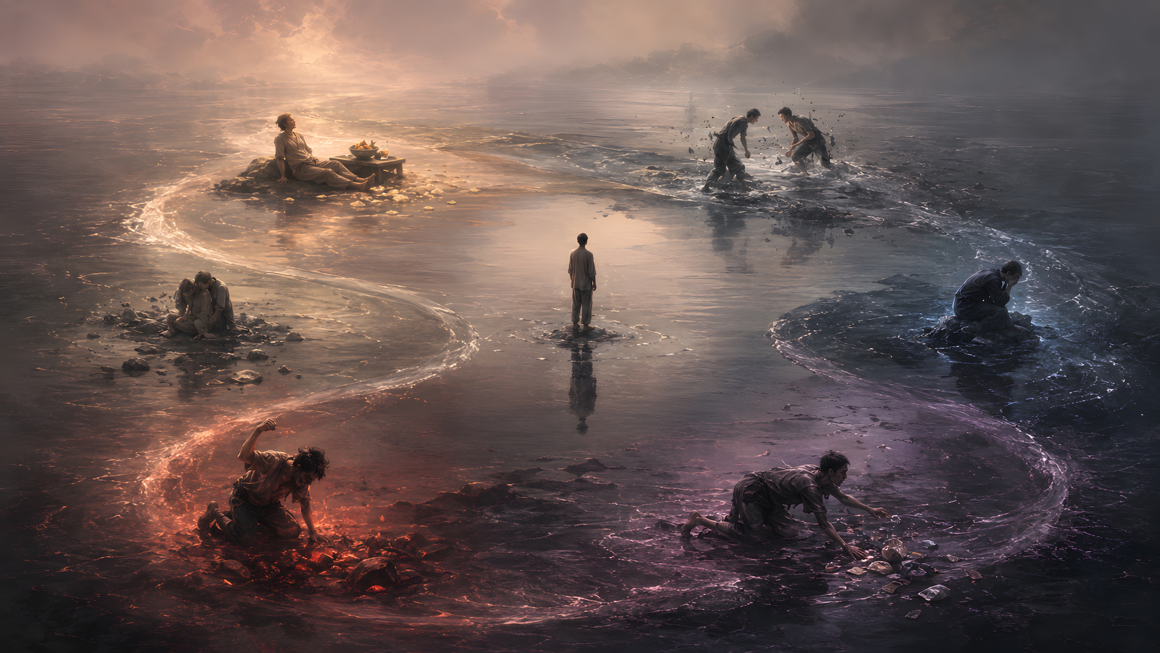The Afterlife Episode IV Part I artwork: Buddhism, roots, cosmology, and the wheel of becoming.